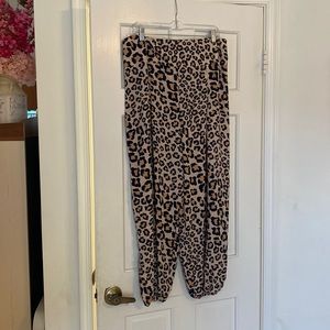 xl leopard print pants
